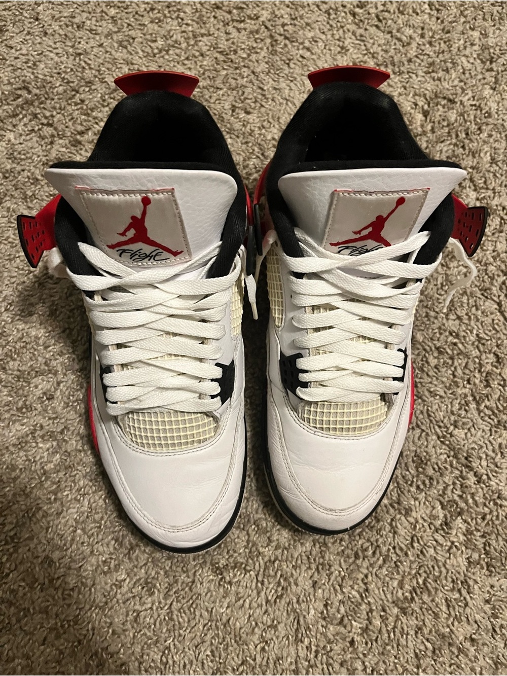 Jordan Men's White, Red & Black Retro Basketball Sneakers